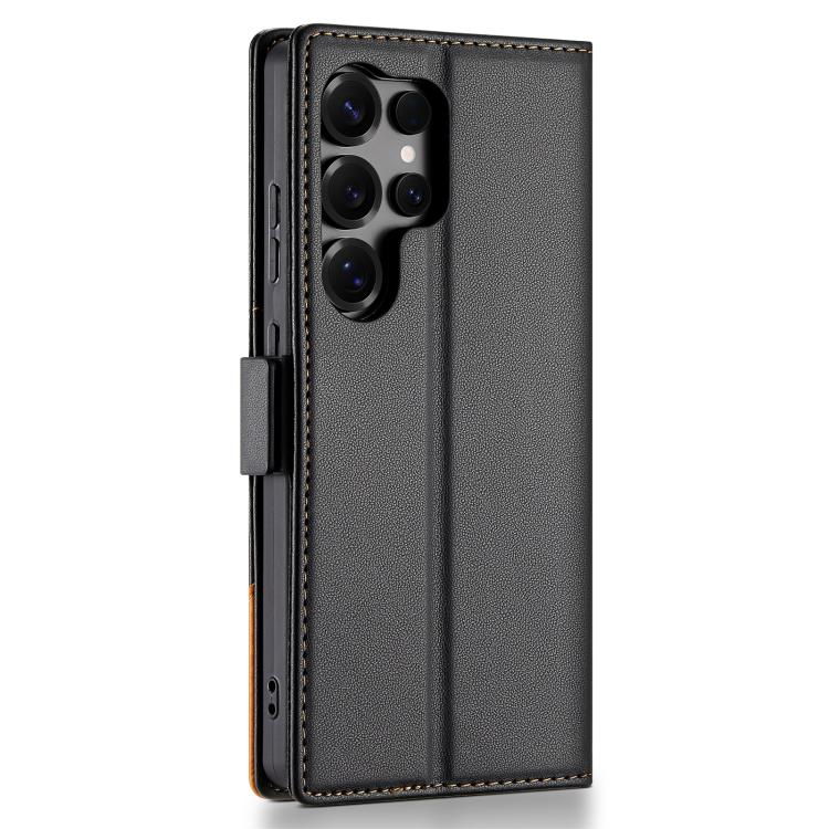For Samsung Galaxy S22 Ultra 5G N.BEKUS P3 RFID Stitching Magnetic Flip Leather Phone Case