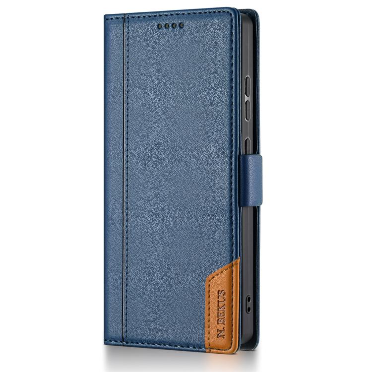 For Samsung Galaxy S22 Ultra 5G N.BEKUS P3 RFID Stitching Magnetic Flip Leather Phone Case