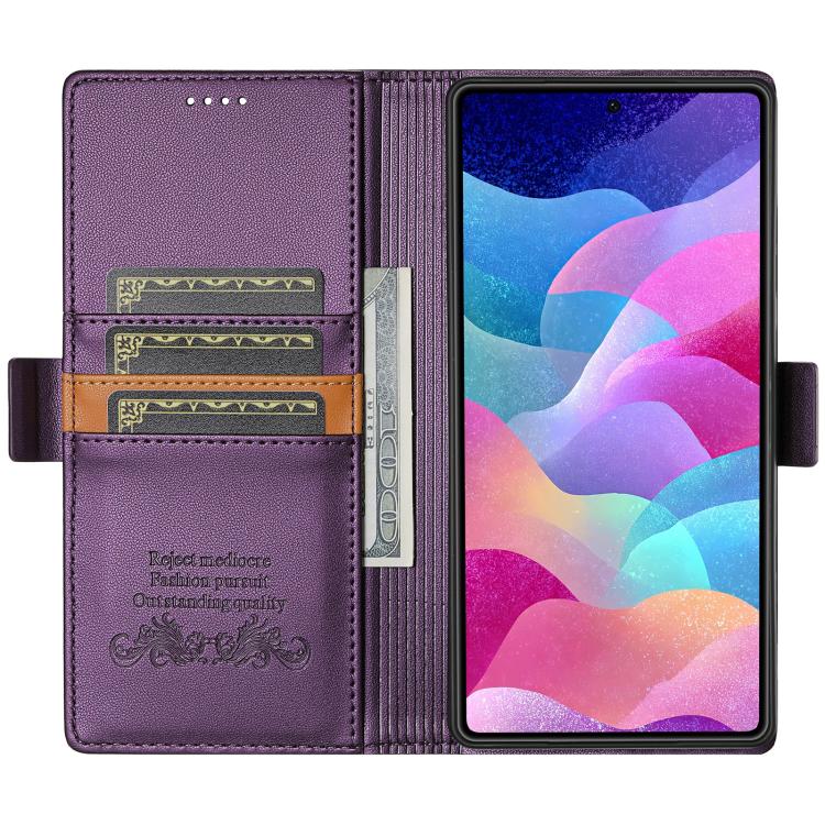 For Samsung Galaxy S22 Ultra 5G N.BEKUS P3 RFID Stitching Magnetic Flip Leather Phone Case