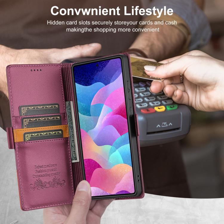 For Samsung Galaxy S22 Ultra 5G N.BEKUS P3 RFID Stitching Magnetic Flip Leather Phone Case