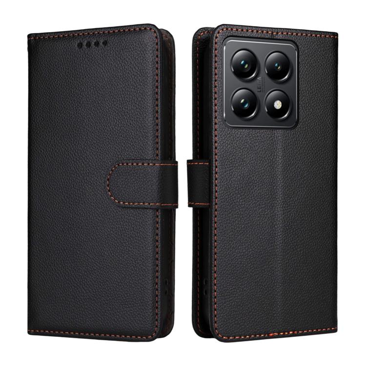 For Xiaomi 14T Pro Litchi Texture RFID Blocking 3-Card Wallet Leather Phone Case