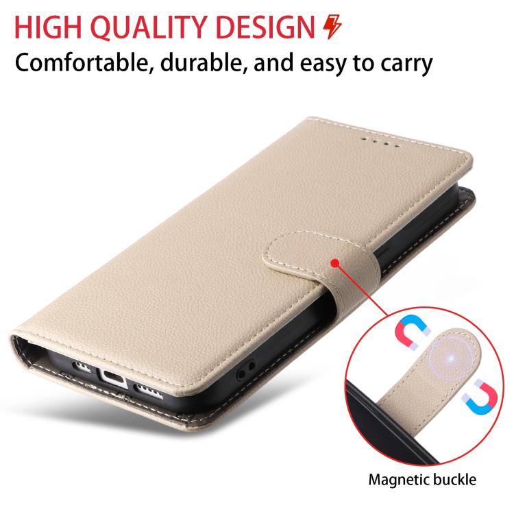 For Xiaomi 15 Litchi Texture RFID Blocking 3-Card Wallet Leather Phone Case