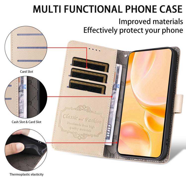 For Xiaomi 15 Pro Litchi Texture RFID Blocking 3-Card Wallet Leather Phone Case