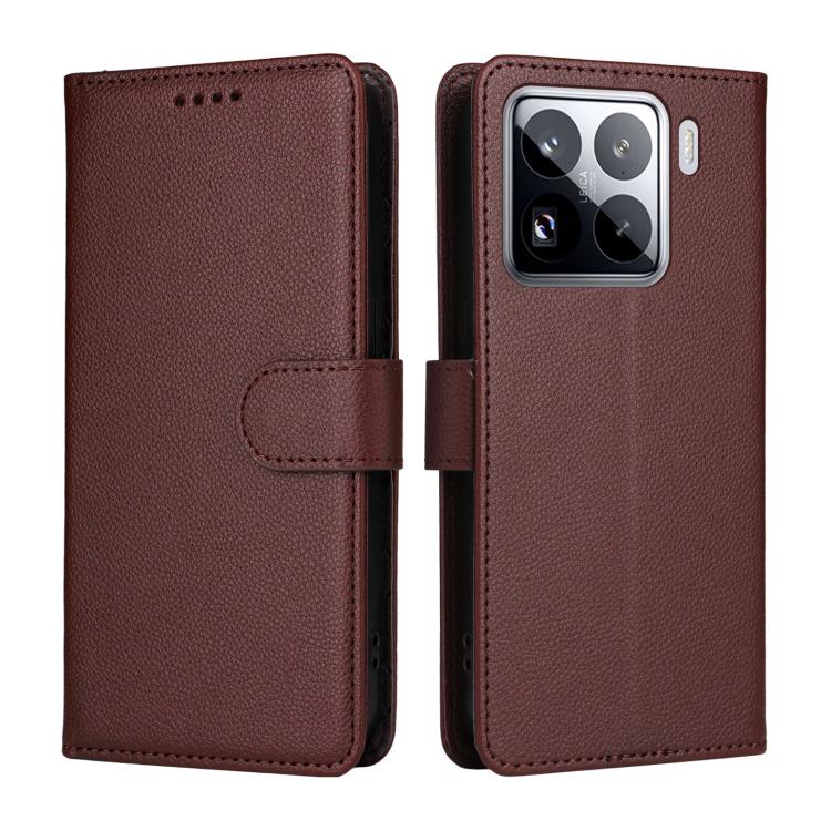 For Xiaomi 15 Pro Litchi Texture RFID Blocking 3-Card Wallet Leather Phone Case