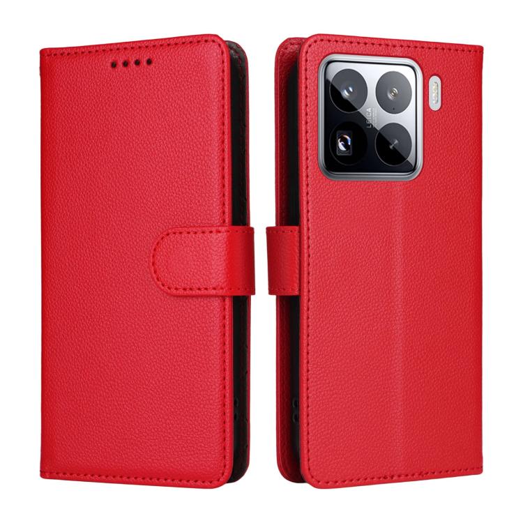For Xiaomi 15 Pro Litchi Texture RFID Blocking 3-Card Wallet Leather Phone Case