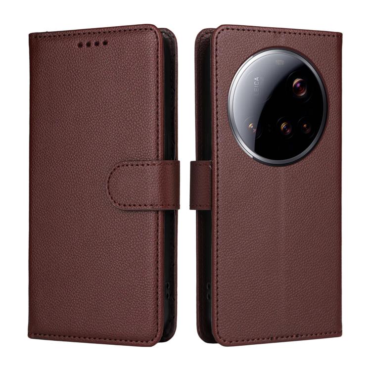 For Xiaomi 15 Ultra Litchi Texture RFID Blocking 3-Card Wallet Leather Phone Case