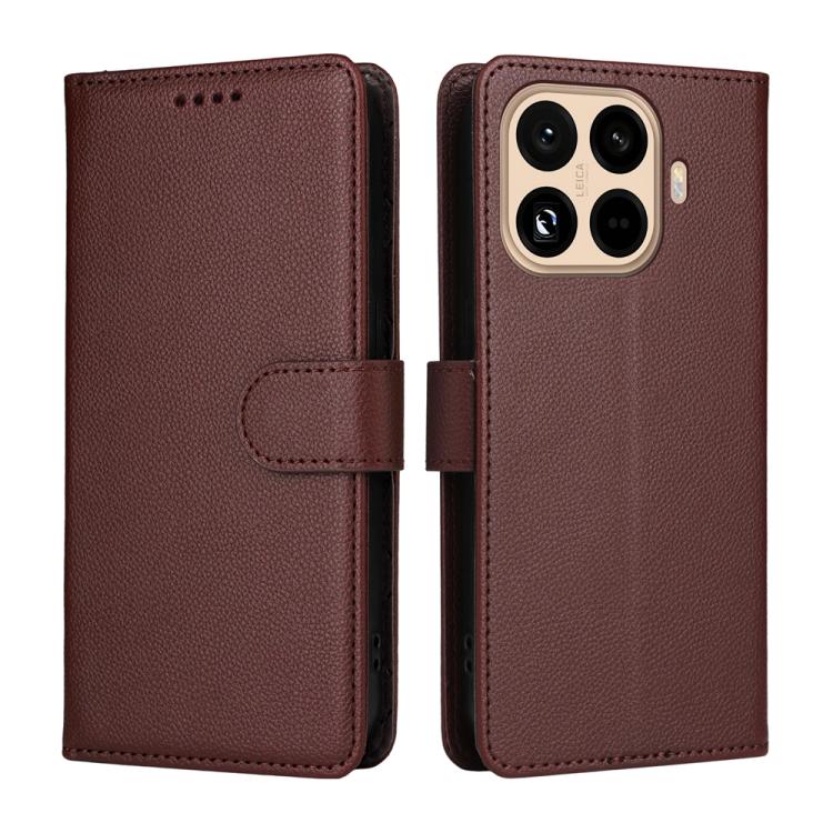 For Xiaomi 15T Pro 5G Litchi Texture RFID Blocking 3-Card Wallet Leather Phone Case