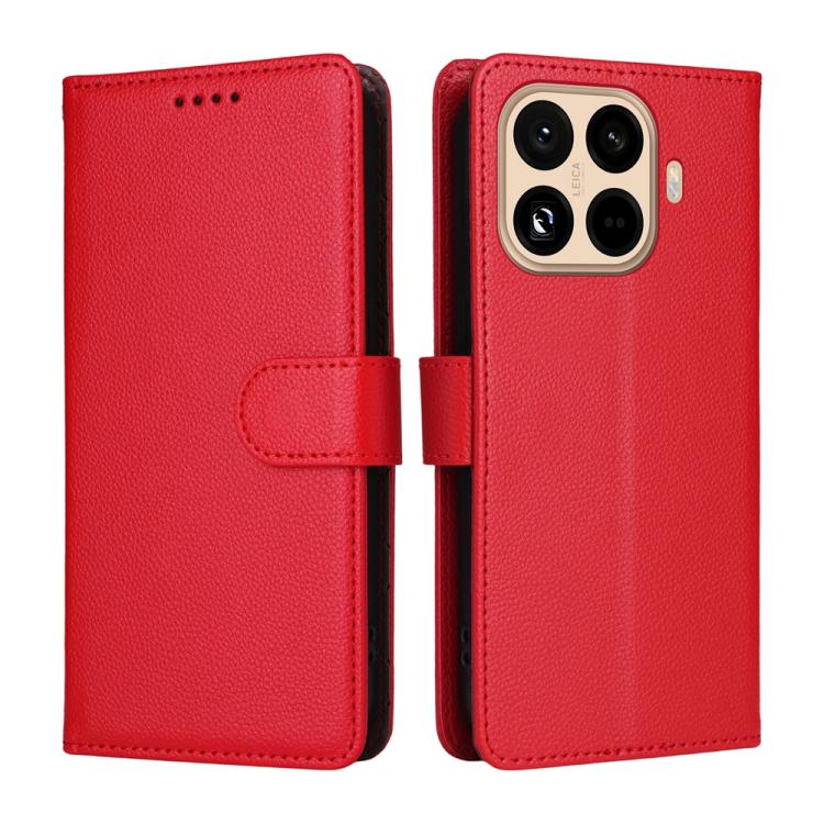 For Xiaomi 15T Pro 5G Litchi Texture RFID Blocking 3-Card Wallet Leather Phone Case
