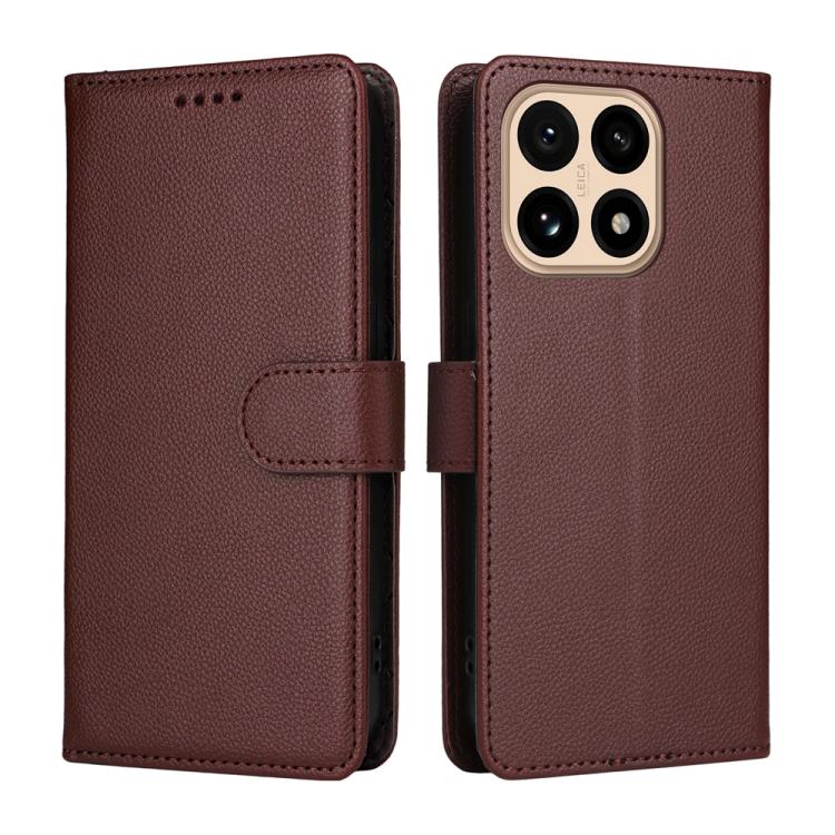 For Xiaomi 15T 5G Litchi Texture RFID Blocking 3-Card Wallet Leather Phone Case