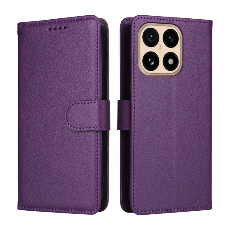 For Xiaomi 15T 5G Litchi Texture RFID Blocking 3-Card Wallet Leather Phone Case