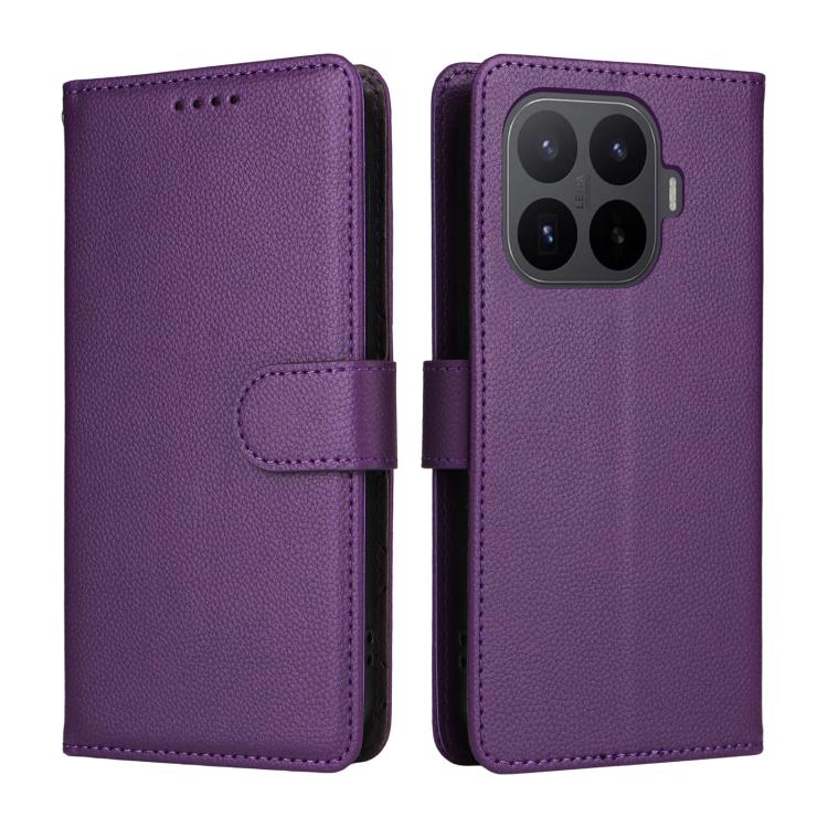 For Xiaomi 17T 5G Litchi Texture RFID Blocking 3-Card Wallet Leather Phone Case
