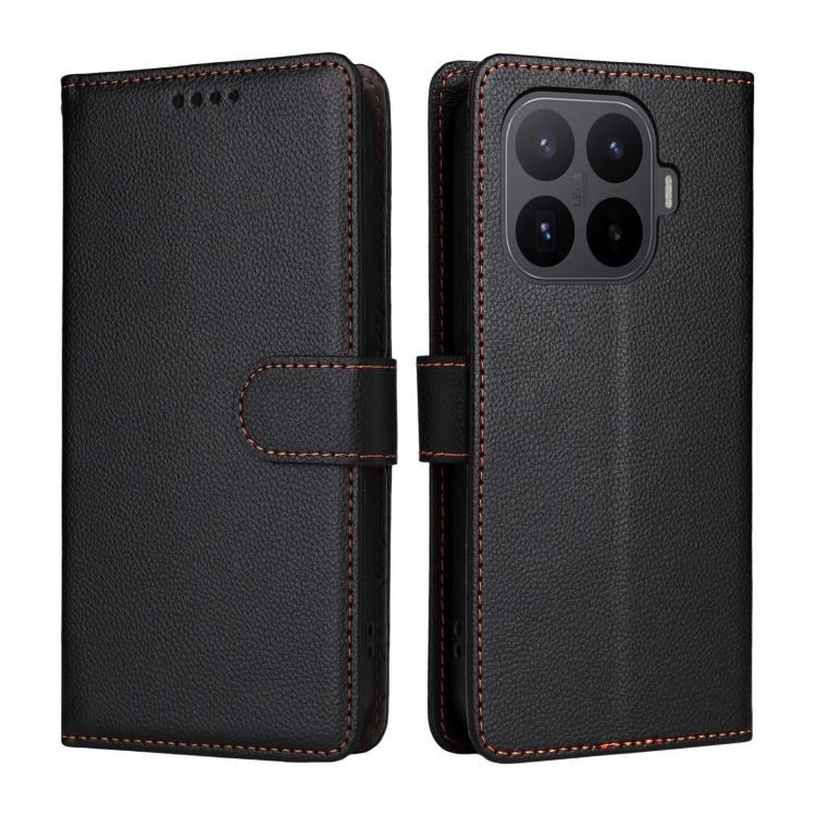 For Xiaomi 17T 5G Litchi Texture RFID Blocking 3-Card Wallet Leather Phone Case