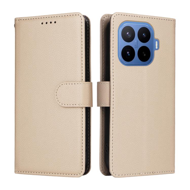 For Xiaomi 17T Pro 5G Litchi Texture RFID Blocking 3-Card Wallet Leather Phone Case