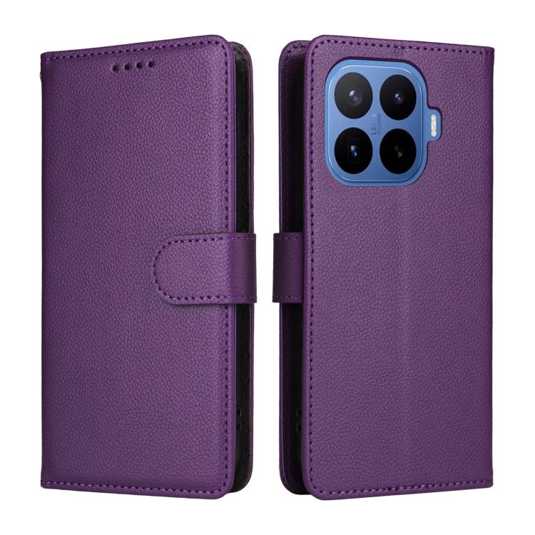 For Xiaomi 17T Pro 5G Litchi Texture RFID Blocking 3-Card Wallet Leather Phone Case