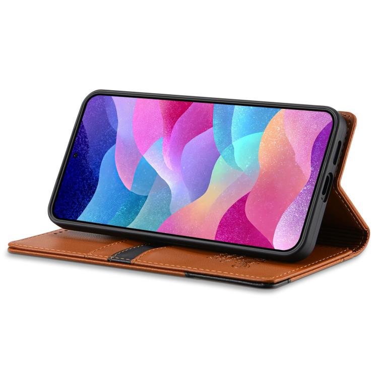 For Samsung Galaxy A33 5G N.BEKUS P3 RFID Stitching Magnetic Flip Leather Phone Case