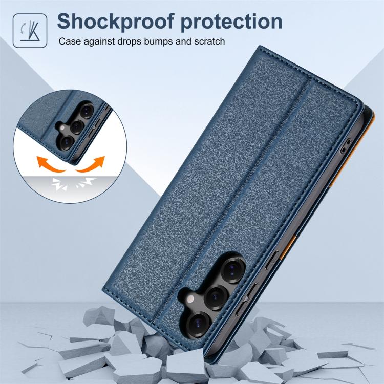 For Samsung Galaxy A24 4G N.BEKUS P3 RFID Stitching Magnetic Flip Leather Phone Case