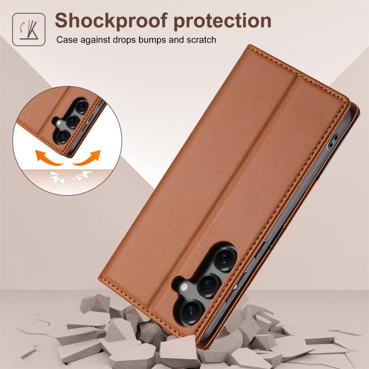 For Samsung Galaxy A15 5G / 4G N.BEKUS P3 RFID Stitching Magnetic Flip Leather Phone Case