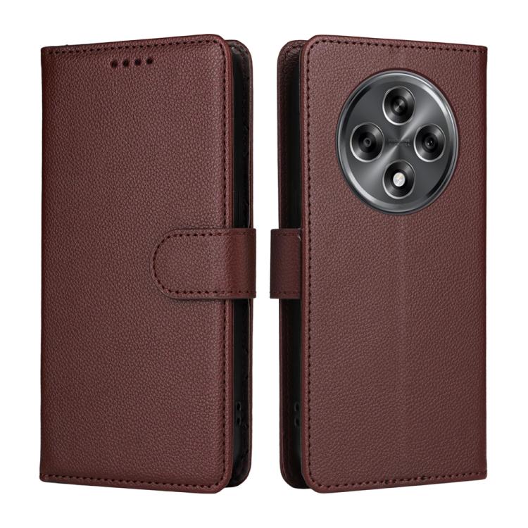 Realme 13 5G / 12 5G / 12x / C65 5G / C63 5G Litchi Texture RFID Blocking 3-Card Wallet Leather Phone Case