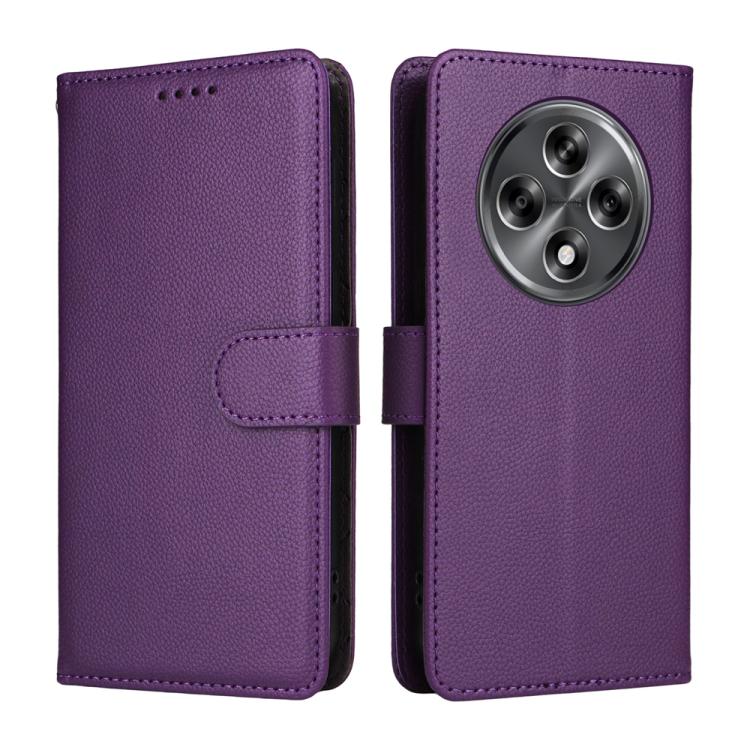 Realme 13 5G / 12 5G / 12x / C65 5G / C63 5G Litchi Texture RFID Blocking 3-Card Wallet Leather Phone Case