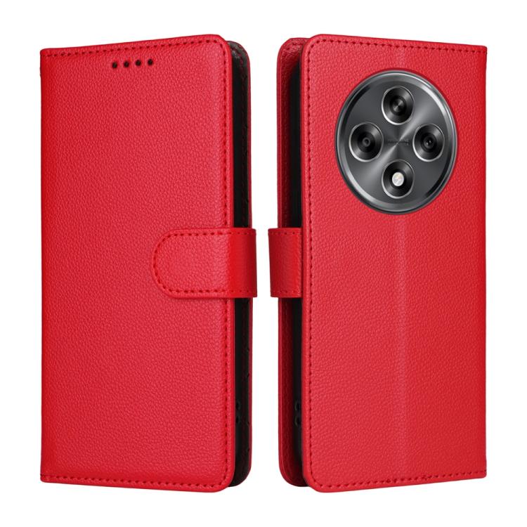 Realme 13 5G / 12 5G / 12x / C65 5G / C63 5G Litchi Texture RFID Blocking 3-Card Wallet Leather Phone Case