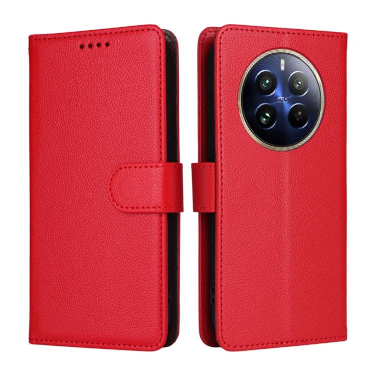 For Realme 13 Pro+ / 12 Pro / 12 Pro+ / P1 Pro Litchi Texture RFID Blocking 3-Card Wallet Leather Phone Case