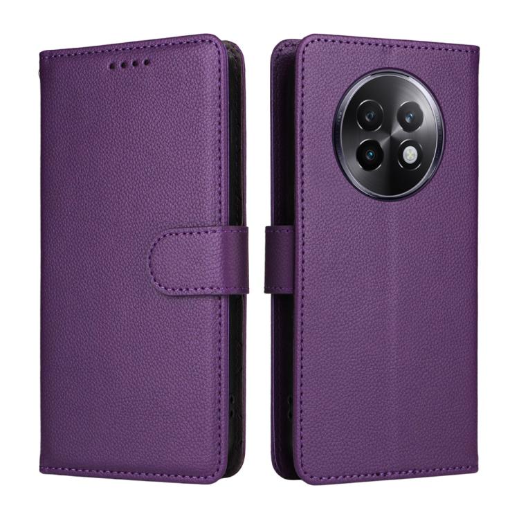 For Realme 13+ / Realme 13 Pro Litchi Texture RFID Blocking 3-Card Wallet Leather Phone Case