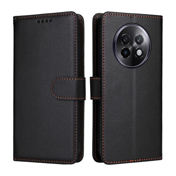 For Realme 13+ / Realme 13 Pro Litchi Texture RFID Blocking 3-Card Wallet Leather Phone Case