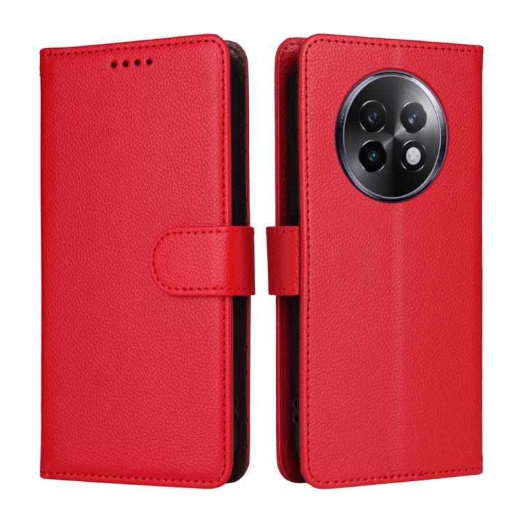 For Realme 13+ / Realme 13 Pro Litchi Texture RFID Blocking 3-Card Wallet Leather Phone Case