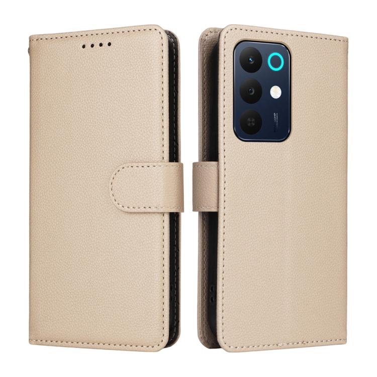 For Realme 15x 5G India / Realme C85 5G Litchi Texture RFID Blocking 3-Card Wallet Leather Phone Case