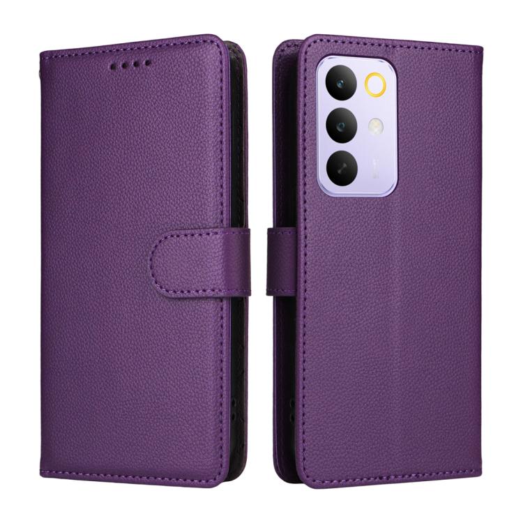 For Realme C85 Pro 4G Litchi Texture RFID Blocking 3-Card Wallet Leather Phone Case