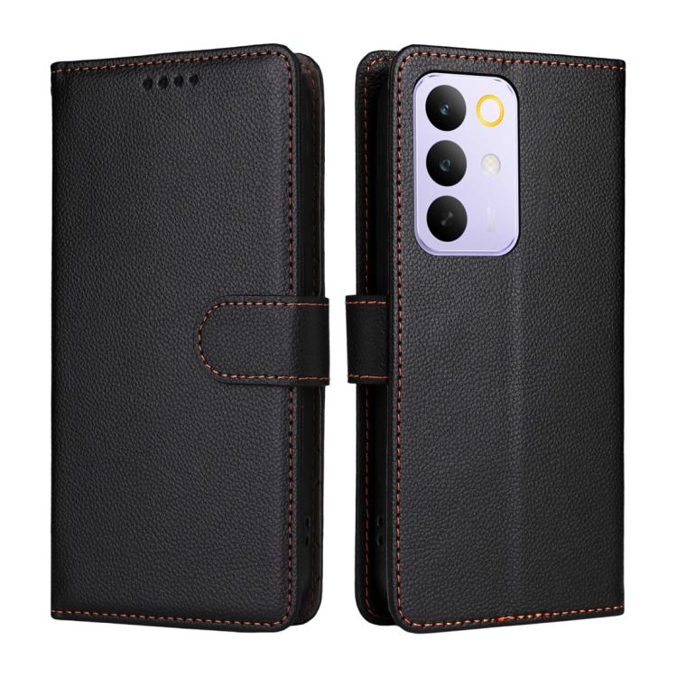 For Realme C85 Pro 4G Litchi Texture RFID Blocking 3-Card Wallet Leather Phone Case