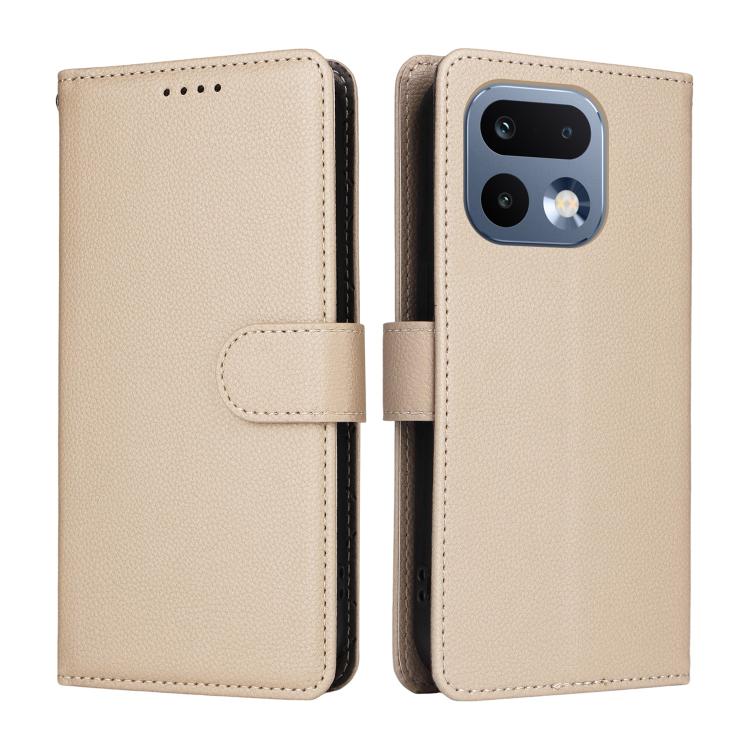 For Realme 16 Pro 5G Litchi Texture RFID Blocking 3-Card Wallet Leather Phone Case