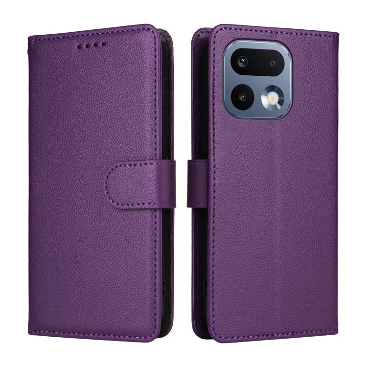 For Realme 16 Pro 5G Litchi Texture RFID Blocking 3-Card Wallet Leather Phone Case