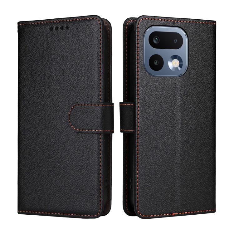 For Realme 16 Pro 5G Litchi Texture RFID Blocking 3-Card Wallet Leather Phone Case