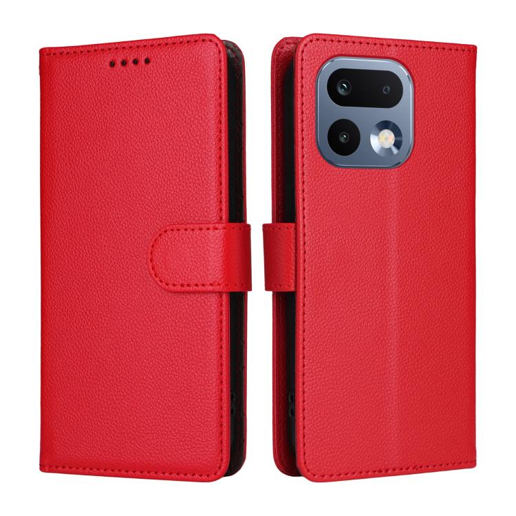 For Realme 16 Pro 5G Litchi Texture RFID Blocking 3-Card Wallet Leather Phone Case