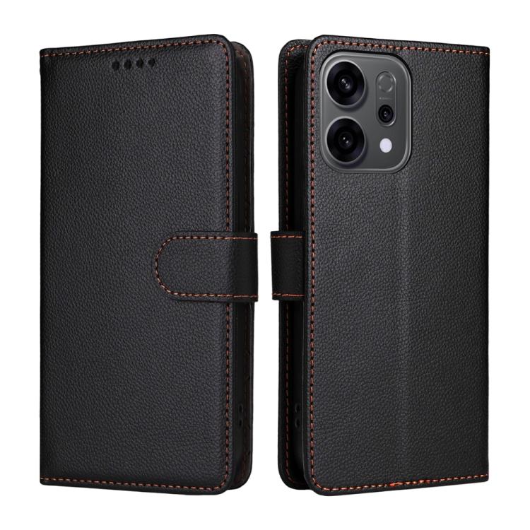 For OPPO Reno13 / Reno14 Global / Reno14 F 5G Litchi Texture RFID Blocking 3-Card Wallet Leather Phone Case