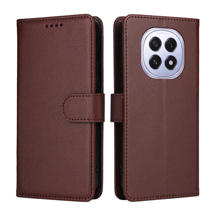 For OPPO F29 5G Global Litchi Texture RFID Blocking 3-Card Wallet Leather Phone Case