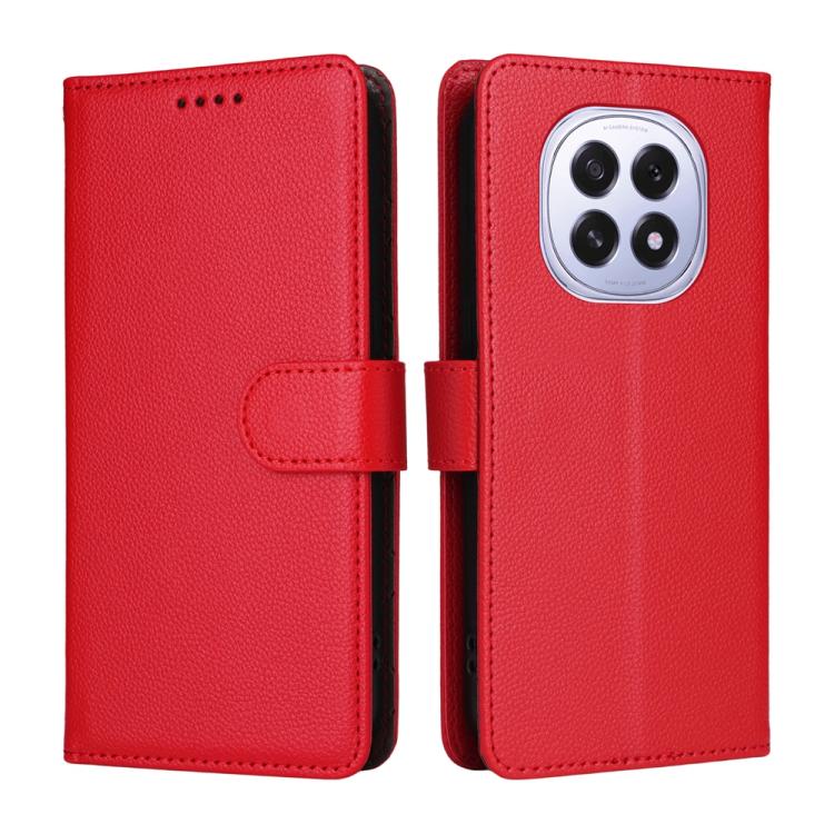 For OPPO F29 5G Global Litchi Texture RFID Blocking 3-Card Wallet Leather Phone Case
