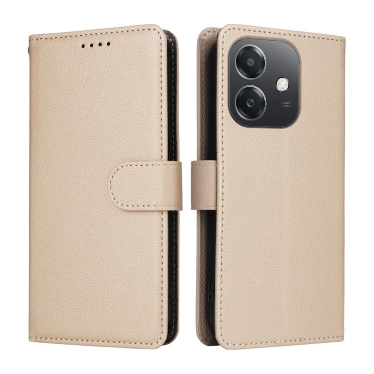 For OPPO A5x / A3x / A3 / A40 4G / A60 5G Litchi Texture RFID Blocking 3-Card Wallet Leather Phone Case