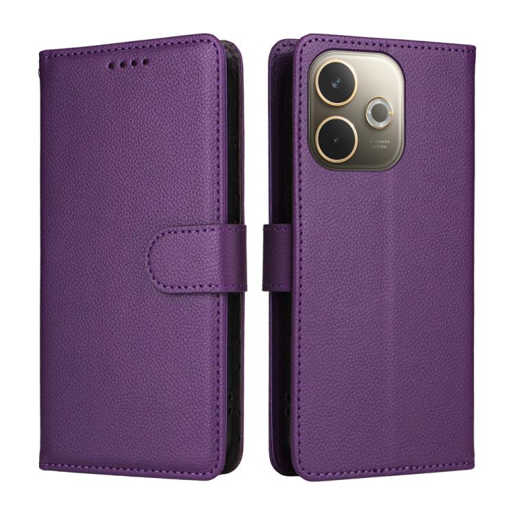 For OPPO A5 Pro 5G / 4G / A5 Energy 5G Litchi Texture RFID Blocking 3-Card Wallet Leather Phone Case
