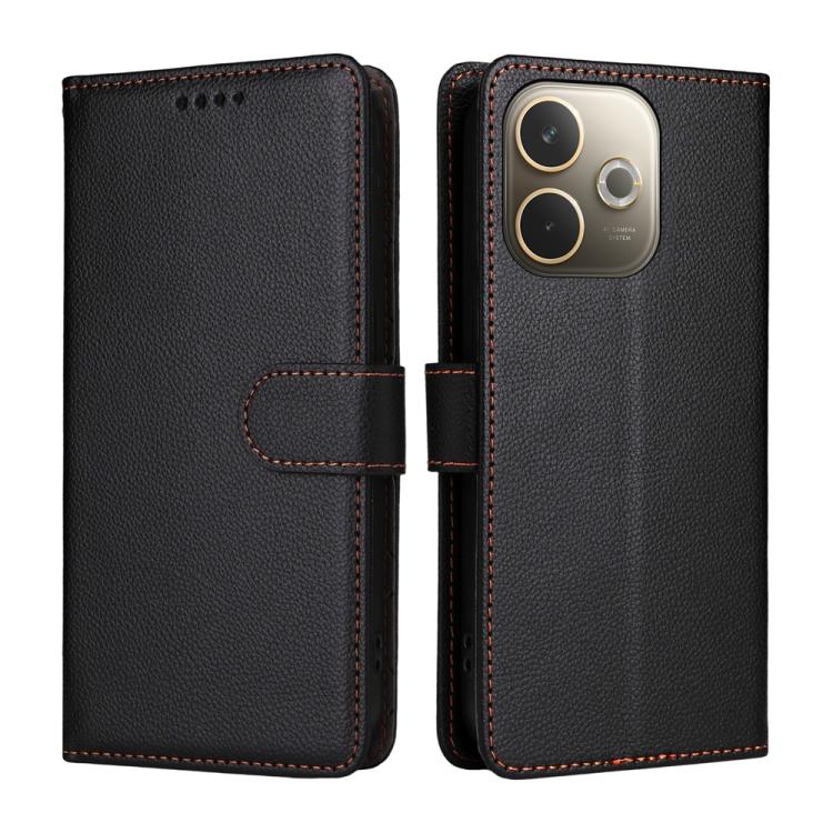 For OPPO A5 Pro 5G / 4G / A5 Energy 5G Litchi Texture RFID Blocking 3-Card Wallet Leather Phone Case