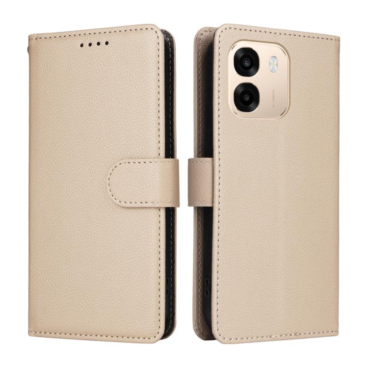 For OPPO A6 4G / 5G / A6x 5G Global Litchi Texture RFID Blocking 3-Card Wallet Leather Phone Case