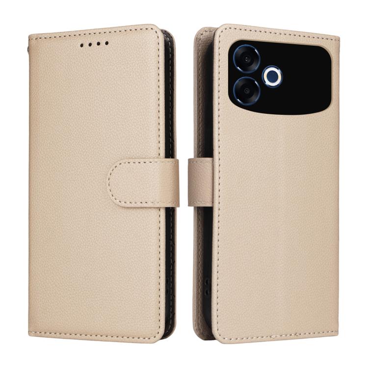 For OPPO F33 Pro 5G Litchi Texture RFID Blocking 3-Card Wallet Leather Phone Case