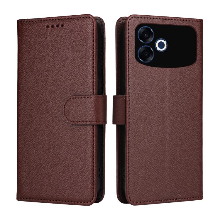 For OPPO F33 Pro 5G Litchi Texture RFID Blocking 3-Card Wallet Leather Phone Case