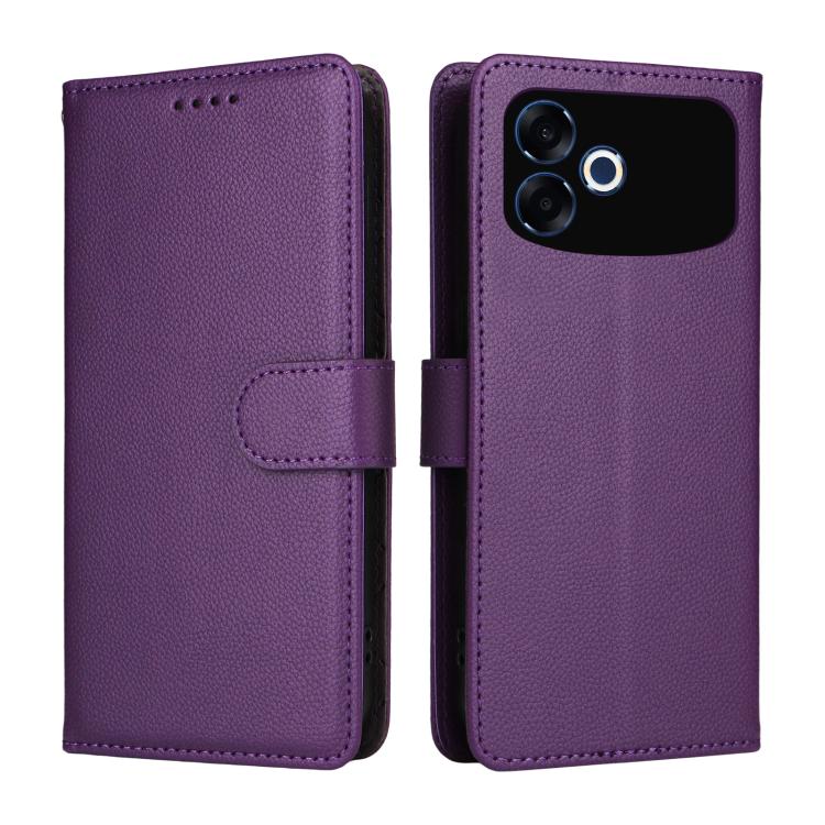For OPPO F33 Pro 5G Litchi Texture RFID Blocking 3-Card Wallet Leather Phone Case