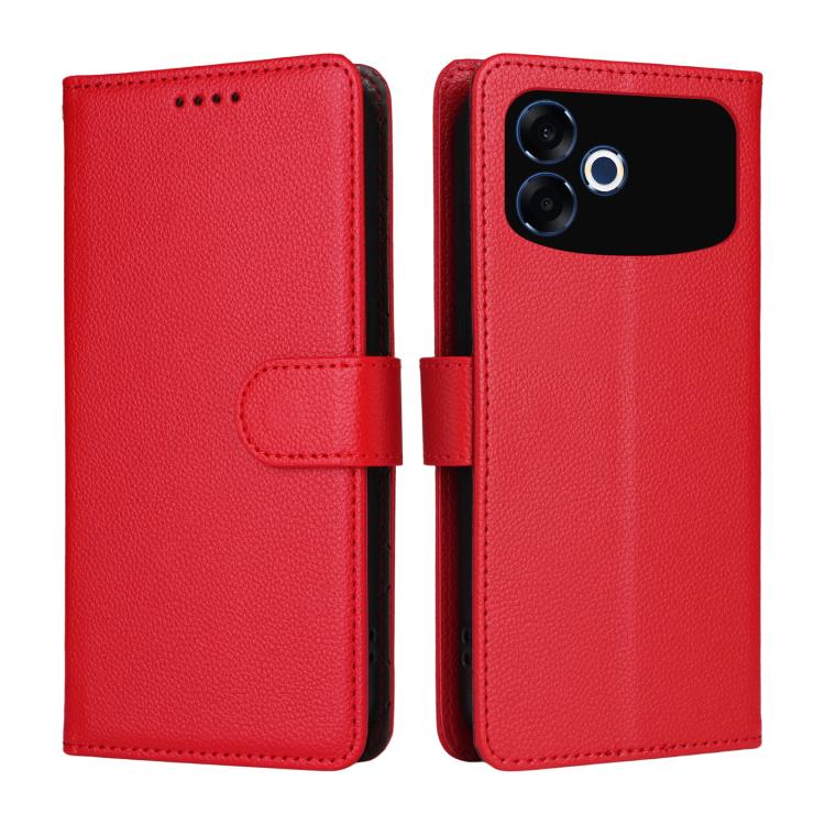 For OPPO F33 Pro 5G Litchi Texture RFID Blocking 3-Card Wallet Leather Phone Case