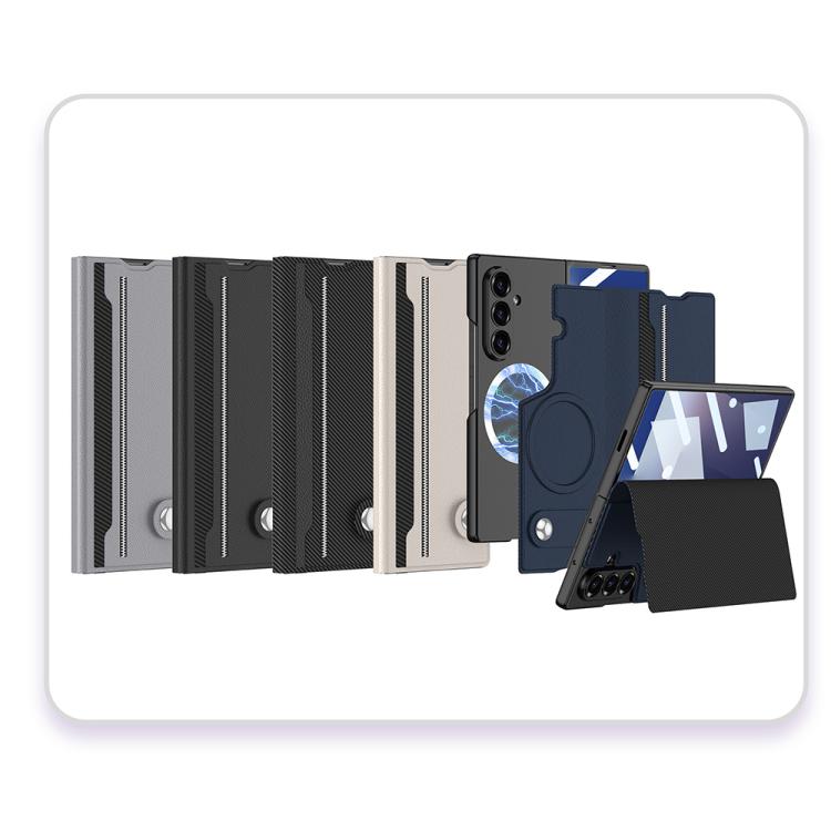For Samsung Galaxy Z Fold7 5G GKK Integrated MagSafe Magnetic Split Flip Leather Phone Case
