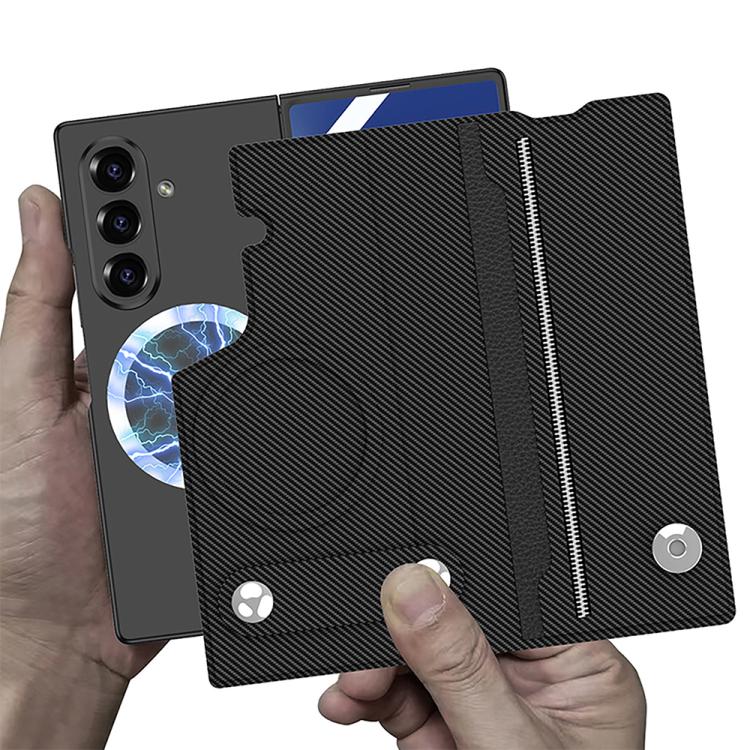 For Samsung Galaxy Z Fold7 5G GKK Integrated MagSafe Magnetic Split Flip Leather Phone Case