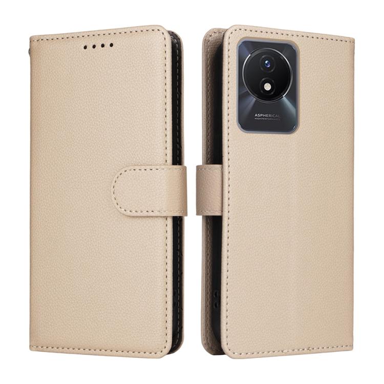 For vivo Y02 / Y02A / Y02t / Y11 2023 Litchi Texture RFID Blocking 3-Card Wallet Leather Phone Case