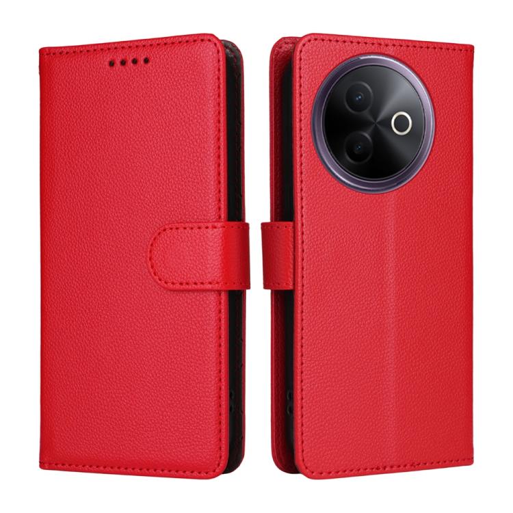 For vivo Y39 5G / vivo Y300i Litchi Texture RFID Blocking 3-Card Wallet Leather Phone Case